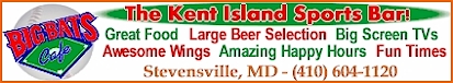Big Bats Cafe - Kent Islands Sports Bar and catering too!  Catch the next game at Big Bats!